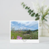 Personalized, Mount Fuji, Japan Postkarte (Stehend Vorderseite)