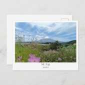 Personalized, Mount Fuji, Japan Postkarte (Vorne/Hinten)