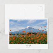 Personalized, Mount Fuji, Japan Postkarte (Vorne/Hinten)