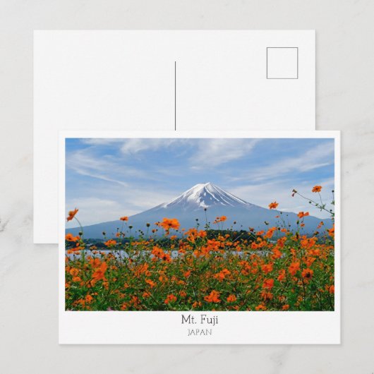 Personalized, Mount Fuji, Japan Postkarte (Vorne/Hinten)