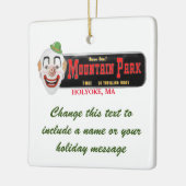 Personalized Mountain Park Holyoke MA Keramikornament (Links)