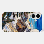 Personalized Mountain Sunset Phone Case (Rückseite (Horizontal))