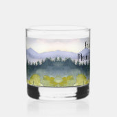 Personalized Mountain Theme Whiskyglas (Rechts)