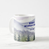 Personalized Mountain Themed Kaffeetasse (Vorderseite Links)