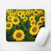 Personalized Mouse Pad with Sunflowers Mousepad (Mit Mouse)