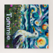 Personalized Möwe im Stil von Van Gogh Strand Puzzle (Horizontal)
