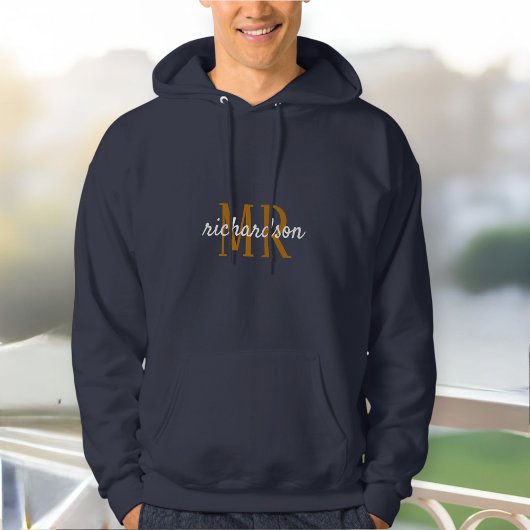 Personalized Mr&Mrs family name hoodie