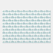 Personalized Mrs. Claus Wrapping Paper Sheets Geschenkpapier Set (Vorderseite 2)