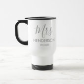 Personalized Mrs Gifts for the bride to be cup wit Reisebecher (Links)