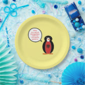Personalized Ms. Penguin Albania Party Pappteller (Party)