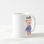 Personalized Mug Bear with Name Kaffeetasse (VorderseiteRechts)