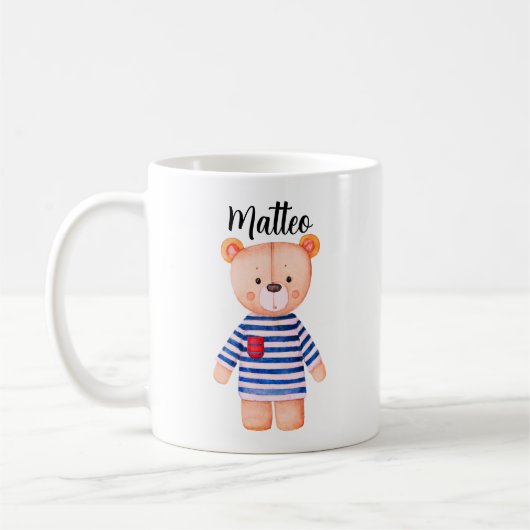 Personalized Mug Bear with Name Kaffeetasse (Links)