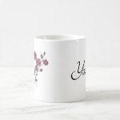 Personalized Mug Peace Love Flowers Kaffeetasse (Mittel)