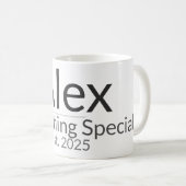 Personalized Mug Template – Custom Text & Name Des Kaffeetasse (VorderseiteRechts)