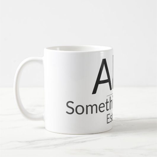 Personalized Mug Template – Custom Text & Name Des Kaffeetasse (Links)