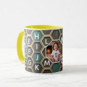 Personalized Mug with Custom Kid Photo A-Z letters Tasse (Vorderseite Links)