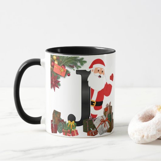 Personalized Mug with Letter Tasse (Mit Donut)