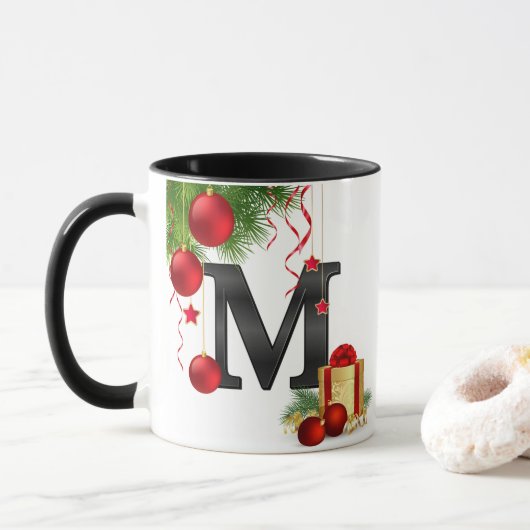 Personalized Mug with Letter Tasse (Mit Donut)