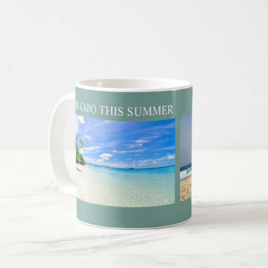 Personalized mug with photo, text and year kaffeetasse (Vorderseite Links)