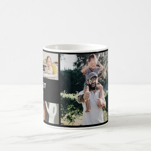 PERSONALIZED MUG, WITH PHOTOS FOR THE HAPPIEST DAD VERWANDLUNGSTASSE (Mittel)