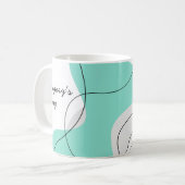 Personalized Mugs Wavy Abstract Kaffeetasse (Vorderseite Links)