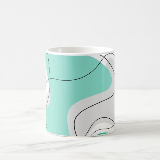 Personalized Mugs Wavy Abstract Kaffeetasse (Mittel)