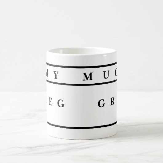 personalized Mugs With Names Kaffeetasse (Mittel)