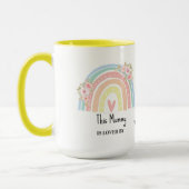 Personalized Mum's Rainbow & Floral Mug Tasse (Links)