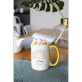 Personalized Mum's Rainbow & Floral Mug Tasse