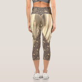 Personalized Music Note Guitar Pick  Capri Leggings (Rückseite)