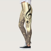 Personalized Music Note Guitar Pick Leggings (Links)