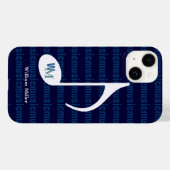 personalized music note striped Case-Mate iPhone hülle (Rückseite (Horizontal))