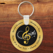 Personalized Music Party Favors for Any Occasion Schlüsselanhänger (Vorderseite)