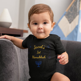 Personalized My 1st Hanukkah Baby Strampler