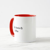 Personalized My Daily Vitamin C Is Coffee Funny co Tasse (Vorderseite Links)