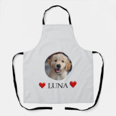 Personalized My Dog Photo & Name Apron Schürze (Vorderseite)