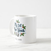 Personalized My First New Year Mug – Custom Name Kaffeetasse (Vorderseite Links)
