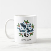 Personalized My First New Year Mug – Custom Name Kaffeetasse (Links)