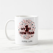 Personalized My First New Year Mug – Custom Name Kaffeetasse (Links)