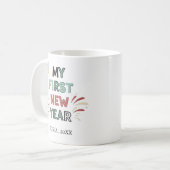 Personalized My First New Year Mug – Custom Name Kaffeetasse (Vorderseite Links)