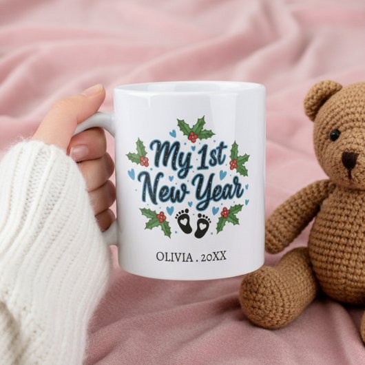 Personalized My First New Year Mug – Custom Name Kaffeetasse