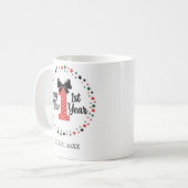 Personalized My First New Year Mug – Custom Name Kaffeetasse (Vorderseite Links)