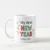 Personalized My First New Year Mug – Custom Name Kaffeetasse (Links)