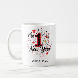 Personalized My First New Year Mug – Custom Name Kaffeetasse