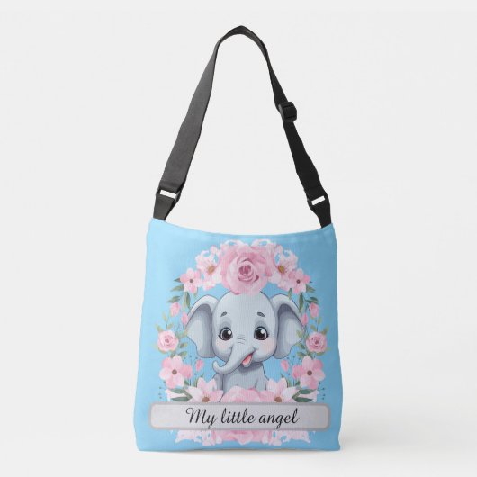 Personalized "My Little Angel" Tote Bag Tragetaschen Mit Langen Trägern (Vorderseite)