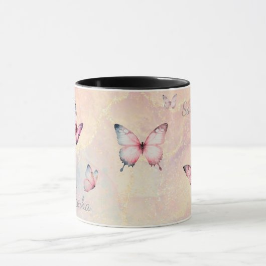 Personalized Mystic Butterfly MugMug Tasse (Zentrum)