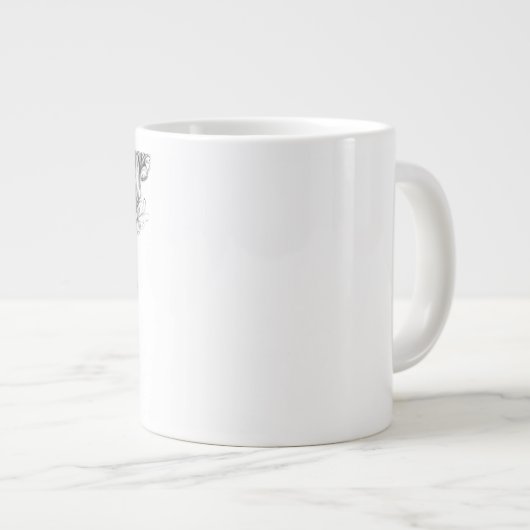 Personalized Mythological Phoenix Mug Jumbo-Tasse (Vorderseite Rechts)