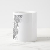 Personalized Mythological Phoenix Mug Jumbo-Tasse (Vorderseite)