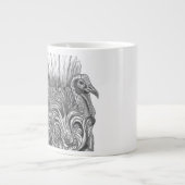 Personalized Mythological Turkey Mug Jumbo-Tasse (Vorderseite)