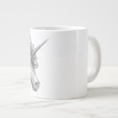 Personalized Mythological Unicorn Mug Jumbo-Tasse (Vorderseite Rechts)